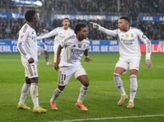 O Real Madrid conquistou uma vitória importante em Mendizorroza